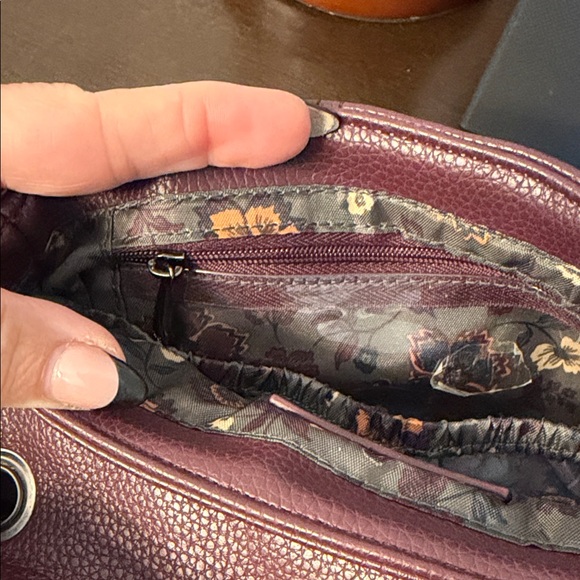 Lug Cadence Vegan Leather wine Women's Bag NWOT - Picture 5 of 9